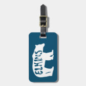 Elkins West Virginia Bear Gepäckanhänger (Vorderseite vertikal)