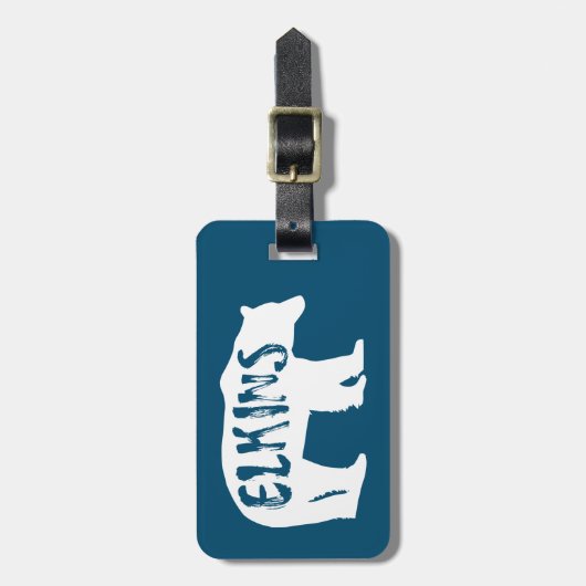 Elkins West Virginia Bear Gepäckanhänger (Vorderseite vertikal)