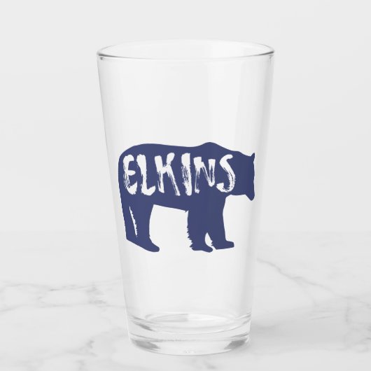Elkins West Virginia Bear Glas (Vorderseite)