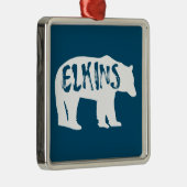 Elkins West Virginia Bear Ornament Aus Metall (Rechts)