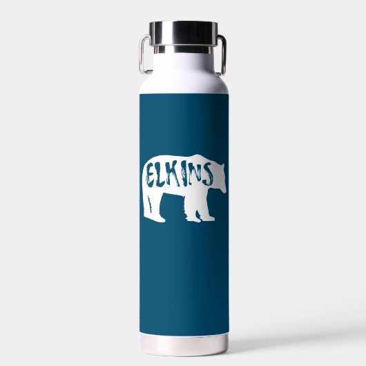 Elkins West Virginia Bear Trinkflasche (Vorne)