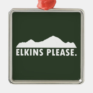Elkins West Virginia Bitte Ornament Aus Metall