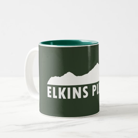 Elkins West Virginia Bitte Zweifarbige Tasse (Vorderseite Links)