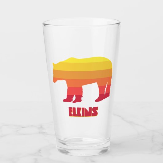 Elkins West Virginia Rainbow Bear Glas (Vorderseite)