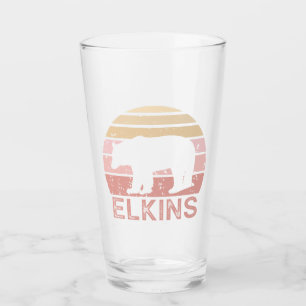 Elkins West Virginia Retro Bär Glas