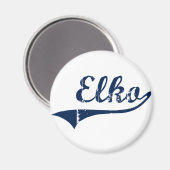 Elko Nevada Classic Design Magnet (Vorderseite/Rückseite)