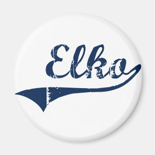 Elko Nevada klassischer Entwurf Magnet