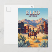 Elko, Nevada Postkarte (Vorne/Hinten)
