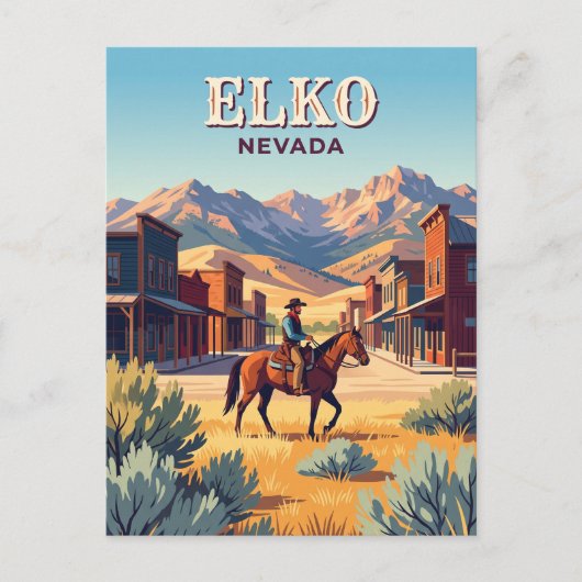 Elko, Nevada Postkarte (Vorderseite)