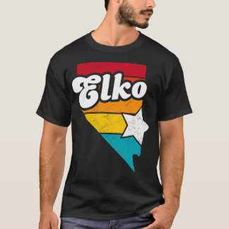 Elko Nevada Vintag Distressed Souvenir 2 T-Shirt
