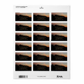 Elkridge Sunset Maryland Landscape Adressaufkleber (Vorne)