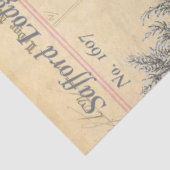 Elks Ephemera Tissue Paper Seidenpapier (Ausschnitt)