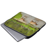 Elks überqueren den Colorado-Fluss Laptopschutzhülle (Vorne Knopf)
