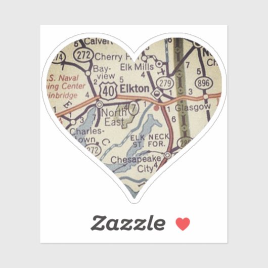 Elkton Maryland Aufkleber (Blatt)