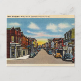 Elkton Maryland, Main Street Vintag Postkarte