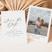 ELLA Elegantes Minimalistisches Script-Foto Save t