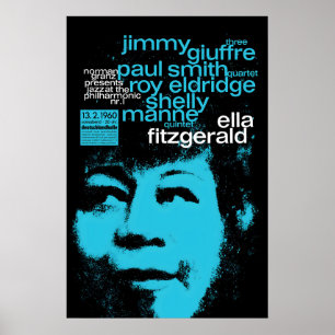 Ella Fitzgerald Jazzplakat - Ella in Berlin Poster