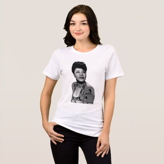 Ella Fitzgerald Tri-Blend Shirt (Vorderseite voll)