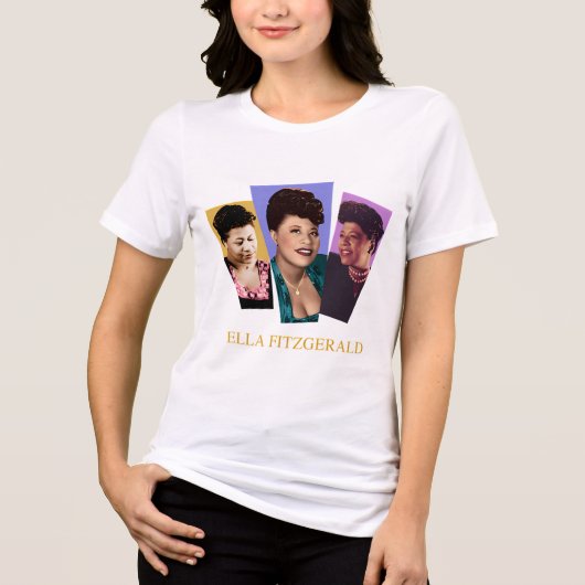 Ella Fitzgerald Tri-Blend Shirt (Vorderseite)