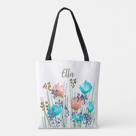 Ella Floral Monogram Tasche (Rückseite)