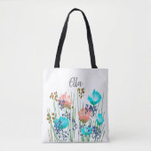 Ella Floral Monogramm Tasche (Vorderseite)