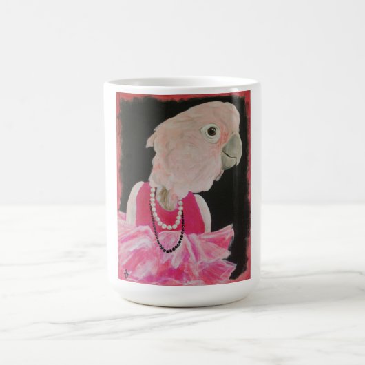 Ella hübsch in der rosa Kaffee-Tasse Kaffeetasse (Mittel)