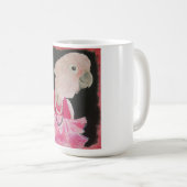 Ella hübsch in der rosa Kaffee-Tasse Kaffeetasse (VorderseiteRechts)