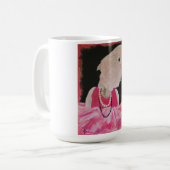 Ella hübsch in der rosa Kaffee-Tasse Kaffeetasse (Vorderseite Links)