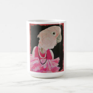 Ella hübsch in der rosa Kaffee-Tasse Kaffeetasse