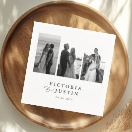 ELLA Modern 3 Foto Wedding Serviette