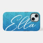 Ella Repeat Name Pattern Design iPhone 15 Hülle (Rückseite (Horizontal))