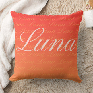 Ella Repeat Name Pattern Design Kissen