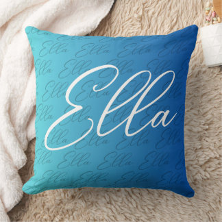 Ella Repeat Name Pattern Design Kissen