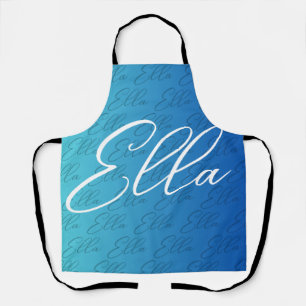 Ella Repeat Name Pattern Design Schürze