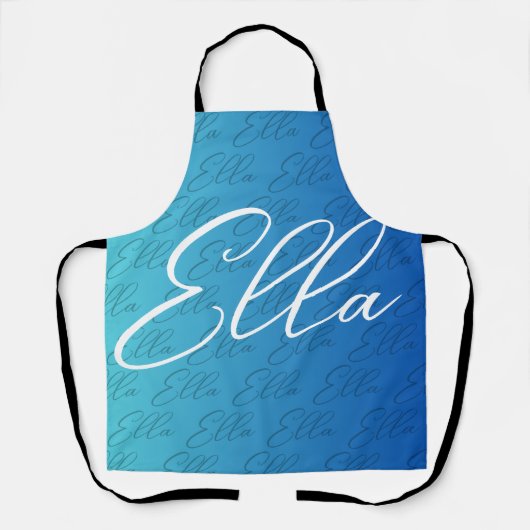 Ella Repeat Name Pattern Design Schürze (Vorderseite)