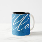 Ella Repeat Name Pattern Design Zweifarbige Tasse (VorderseiteRechts)