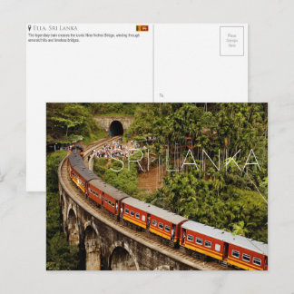 Ella, Sri Lanka Reise-Postkarte Postkarte
