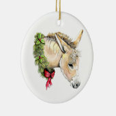 Ella the Christmas Donkey Keramik Ornament (Rechts)