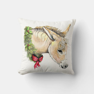 Ella the Christmas Donkey Kissen