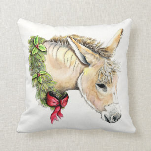 Ella the Christmas Donkey Kissen
