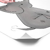 Ella's Umbrella Elephant Print Fotodruck (Ecke)