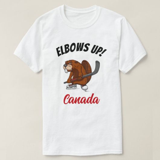 Ellbogen auf! Biber T-Shirt (Design vorne)