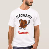 Ellbogen auf! Biber T-Shirt (Vorderseite)