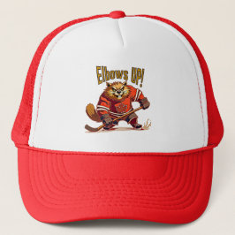 Ellbogen auf! Hockeybiber, kanadisches Ahornblätte Truckerkappe