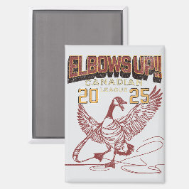 Ellbogen auf! Kanadische Liga Kanada Gänse Magnet