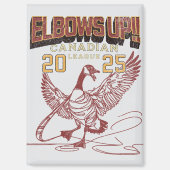 Ellbogen auf! Kanadische Liga Kanada Gänse Magnet (Vorderseite)
