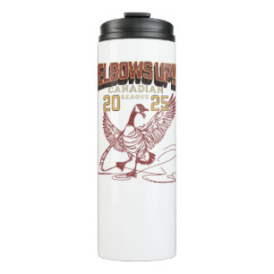 Ellbogen auf! Kanadische Liga Kanada Gänse Thermosbecher