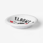 Ellbogen auf! Papierschale Pappteller (Gewinkelt)