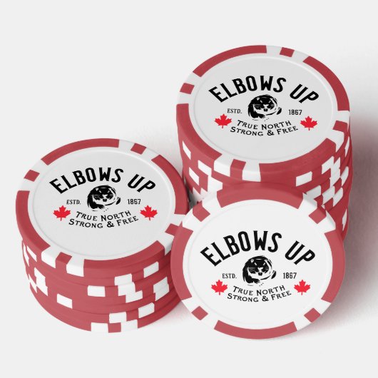 Ellbogen auf! Poker Chips (Stapel)