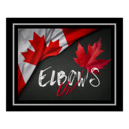 Ellbogen auf! Poster
